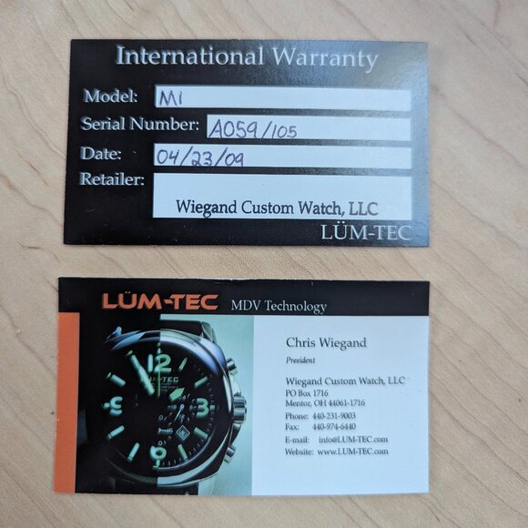 LUM-TEC M1 Chronograph - Picture 5 of 10